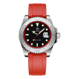 Popular Stainless Steel Calendar Display Luminous 200m Diver Silicone Quartz Watch