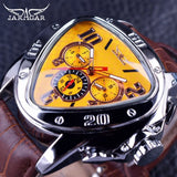 New Arrival Luxury Automatic Mechanical Sports Watches for Men Chronograph Triangular Dial Cool Wristwatches
