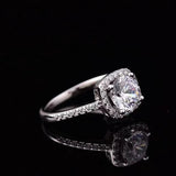 Superb D Colour 1CT 2CT Real 925 Sterling SilverMoissanite Diamond Square Rings For Women - Wedding Fine Jewellery