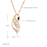 14K Gold Filled Unique Romantic New Trend Glossy Creative Ethnic Pendant Necklace