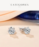 New Arrival D Colour VVS1 3.0 Carat Moissanite Diamonds Stud Earrings for Women - Sterling Silver Fine Jewellery - The Jewellery Supermarket