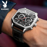 High Quality Luxury Quartz Watch - Leather Strap Fashion Waterproof Business Casual Top Brand Watches for Men
