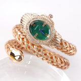New Quartz Watch - Women Unique Snake Shape Wire Braidedn Bracelet Watches