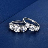 GRA Certified Sparkling Moissanite Diamond Engagement Ring for Women 925 Sterling Silver Wedding Fine Jewellery