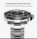 Luxury Brand 316L Stainless Steel Super Luminous Ceramic Bezel 200m Waterproof Classic Diving  Quartz Watch for Men