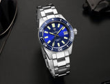 New 38mm Diver Mens Watch Japan NH35A Automatic Mechanical Sapphire Glass Date Luminous 200M Waterproof Wristwatch