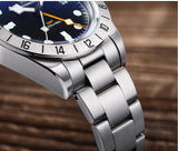 Top Brand Business Stainless Steel Quartz Watches, Luxury Super Luminous 20Bar Diving Wristwatches Best Gift for Men