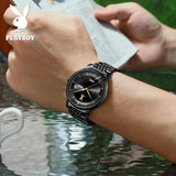 Top Brand Luxury Mechanical Watch for Men - Grey Dial Stainless Steel Waterproof Date Week Automatic WristWatches