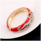 New Arrival Unique Special Leopard On the Enamel Bangle Statement Trendy Bracelet for Women - Party Prom Fashion Gift - The Jewellery Supermarket