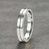 Classic 4mm Multicolour Tungsten Carbide Wedding Engagement Rings For Men Women
