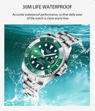 Top Brand Luxury Fashion Diver Watch Men 30ATM Waterproof Sport Quartz Watches