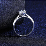 Stunning 1-3CT VVS1 D Colour Moissanite Diamonds Rings for Women Engagement Promise Wedding High Qualiy Jewellery