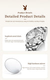 New Original Luxury Women Watch Waterproof Calendar Luminous Stainless Steel Elegant Fashion Quartz Wristwatches