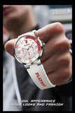 Luxury Brand Waterproof Luxury Quartz Men's Watch with Silicone Strap Fashionable High Quality Wristwatch