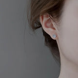 Dazzling 2ct 8mm Moissanite Diamond Studs 925 Sterling Silver Earrings