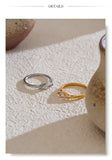 18K Gold Stainless Steel Shiny AAA Cubic Zirconia Casting Ring for Women Fine Jewellery