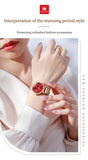 Luxury Classic Roman Scale Solid Stainless steel NEW Quartz Watches for Women Waterproof Date Women Wristwatches