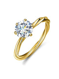 1 Carat Classic VVS1 D Colour Moissanite Diamond Solitaire Ring Fine Jewellery