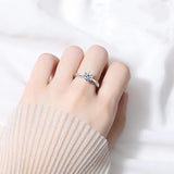 Stunning 1-3CT VVS1 D Colour Moissanite Diamonds Rings for Women Engagement Promise Wedding High Qualiy Jewellery