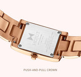 Luxury Brand Stainless Steel Strap Watches for Women -  Fashion Simple Square Quartz Watches, Ideal Gifts