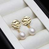 Ethnic Design Real Multicolour Fresh Water Pearl Yellow Silver 18KGP Earrings