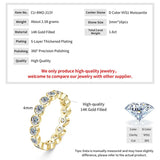 Remarkable Full Eternity Ring Bezel 3mm VVS1 D Colur Round Moissanite Rings