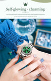 Original Luxury Brand Zircon Diamonds Dial Quartz Women Watches Fashion Business Bracelet Waterproof Wristwatch