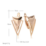 14 Karat Gold Filled Minimalist Geometric Personality Glossy Women's Dangle Earrings