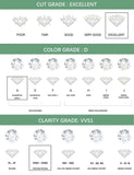 Charming Heart Shape 18KGP Moissanite Diamonds Jewellery Set for Women - Silver Necklace Stud Earrings - The Jewellery Supermarket