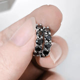 Luxury Designer 100% Real 3.5mm 0.2ct Moissanite Diamonds Hoop Earrings for Women Silver Earrings Fine Jewellery - The Jewellery Supermarket