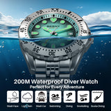 20ATM MIYOTA 8215 Top Accuracy 316L Steel Luminous Sapphire Diving Watches