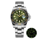 Super Stainless Steel Men 2115 Quartz Watches - Luxury 100m Waterproof Ceramic Bezel  Writwatches for Men