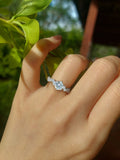 Terrific 1 Carat Real Moissanite Diamond Wedding Gemstone Rings Fine Jewellery