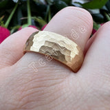 Multi-Faceted Hammered Brushed Finish 4/6/8MM Men Women Tungsten Wedding Rings