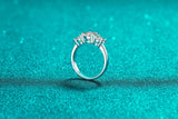 Super 18KGP Sterling Silver Moissanite Diamonds Rings for Women,  European and American Fashion style Fine Jewellery