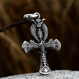 New Fashion Exorcist Pendant Skull Cross Pendant With  Stainless Steel Chain Norse Fashion Viking Jewellery - The Jewellery Supermarket