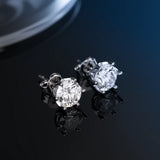 Multicolour 0.1ct-2carat Moissanite Diamonds  D VVS1 925 Silver Stud Earrings