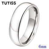 Shiny White Gold Color 2/3/4/5/6/7/8/10mm Tungsten Carbide Rings for Men Women