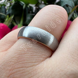 Domed Brushed Multicolor 6mm 8mm Tungsten Engagement Wedding Rings For Women Men