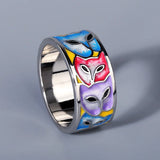 Fashion Creative Handmade Enamel Craft Epoxy Craft Women's Rings