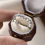 Remarkable Full Eternity Ring Bezel 3mm VVS1 D Colur Round Moissanite Rings