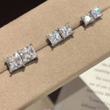 Fashionable 0.5~2.0ct Selection of Moissanite Diamonds Silver Certificated Earrings