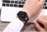 New Top Brand Luxury Calendar Stainless Steel Quartz Fashion Business Black Waterproof Mens Watches - The Jewellery Supermarket