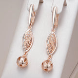 14 Karat Gold Filled Fashion Hollow Ball Flower Ethnic Bride Dangle Earrings