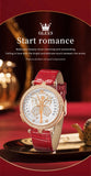 New Luxury Brand with Zircon Diamonds Butterfly Style Luminous Waterproof Quartz Ladies Watches, Ideal Present