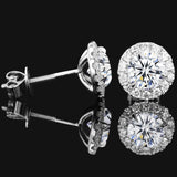 Marvelous D Colour VVS1 1.2CT Moissanite Diamonds Stud Earrings - Sterling Silver 18K Gold Plated Fine Jewellery - The Jewellery Supermarket