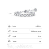 Silver Sparkling Clear AAAA Simulated Diamonds Female Ring For Women - Classic Luxury Wedding Jewellery - The Jewellery Supermarket