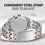 New Arrival Brand Luxury Waterproof Stainless Steel Business Quartz Sport Luminous Date Clock Men Wristwatches