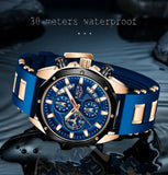 New Arrival Top Brand Luxury Silicone Sport Watches - Quartz Date  Waterproof Chronograph Mens Wristwatches - The Jewellery Supermarket