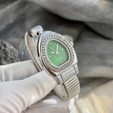 Selection of Snake Watches: Honeycomb Bullet Texture Dial Single-Coil Snake Bangle
